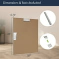 thumbnail image 4 of Head West 24x30" Brushed Nickel Metal Stainless Steel Framed Modern Bathroom Vanity Wall Mirror, 4 of 9
