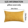 thumbnail image 6 of REGALWOVEN Decorative Throw Pillow Covers Pack of 2 for Couch Bed Sofa Home Decor Soft Corduroy Cushion Pillow Cases Yellow 12" x 20", 6 of 6