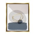 thumbnail image 3 of Stupell Industries Modern Contemporary Abstract Rock Shapes Glam Detail Metallic Gold Framed Floating Canvas Wall Art, 16x20, by Urban Epiphany, 3 of 5