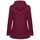 thumbnail image 3 of Pntutb, chaqueta de lluvia sólida para mujer, chubasquero impermeable con capucha para exteriores, chaquetas a prueba de viento, prendas de vestir sólidas, liquidación Pntutb Pntutb-5358, 3 of 4