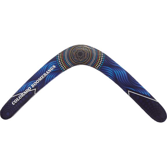 Colorado Boomerangs Black Star RH Boomerang - Interstellar Design, Lightweight Plastic for Teens & Hobbyists