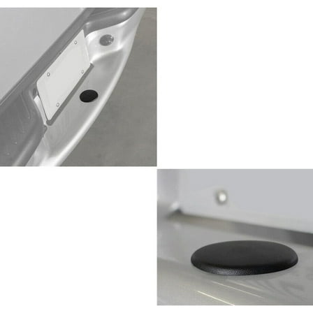 Zyutaosan Black Round Rear Bumper Tailgate Step Pad Plug Cover For Ford F150 F250