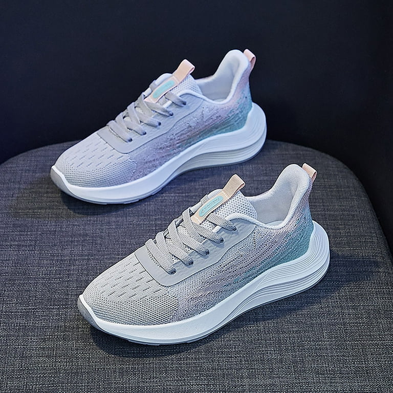Quealent Adult Women Fashion Sneakers Sneaker Women Shoes Size 13 Women s Mesh Breathable Thin Sports Shoes Breathable Ultra Sneaker Heels for Women Size 11 Grey 8 Walmart