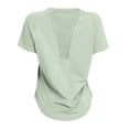 thumbnail image 5 of BOOMNY Women's Short Sleeve Workout Tshirts Crew Neck Breathable Yoga Tshirts Summer Athletic Tee Tops for Women, 5 of 5