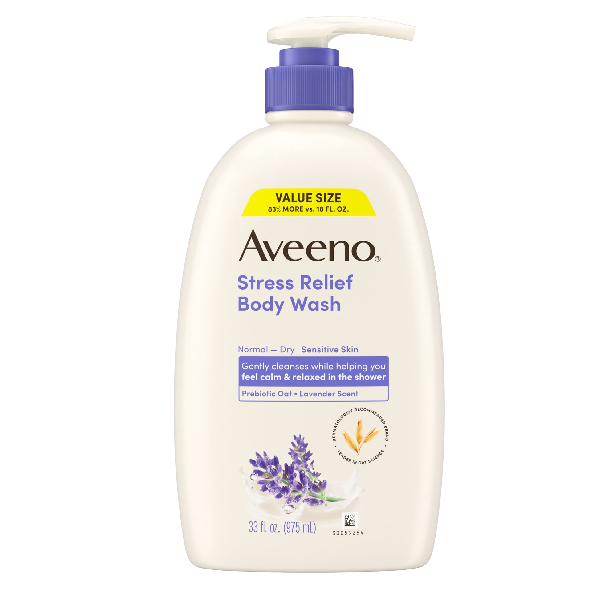 Aveeno Stress Relief Body Wash, Value Size 33 Fl oz
