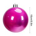 thumbnail image 3 of Euaioeiu Large 6-Inch Glitter Christmas Ball Ornaments - Shatterproof Plastic Hanging Decorations - Sparkling Holiday Tree Decor for Home and Party, 3 of 7