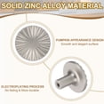 thumbnail image 3 of Uxcell Cabinet Knobs Modern Round Drawer Pulls Zinc Alloy Furniture Handle for Closet Dresser Cupboard Kitchen Bedroom Bathroom 2 Silver, 3 of 7