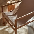 thumbnail image 4 of Sonora Leather Sling Chair in Nutmeg Brown, 4 of 10