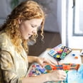 thumbnail image 6 of AUREUO Kids Watercolor Paint Set - 24 Colors Vibrant Watercolor Cakes with Plastic Palette & Paint Brush for Kids, Students, Beginners & Adults, 6 of 7