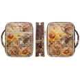 thumbnail image 2 of Yuyamidu Hummingbird Bible Cover Case for Women Retro Sunflowers Quilted Bible Case with Handle Stylish Bible Bags for Women Gifts, 2 of 8