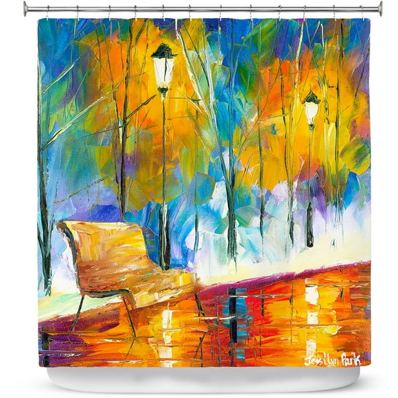 Shower Curtains 70" x 93" from DiaNoche Designs by Jessilyn Park - Alone Time