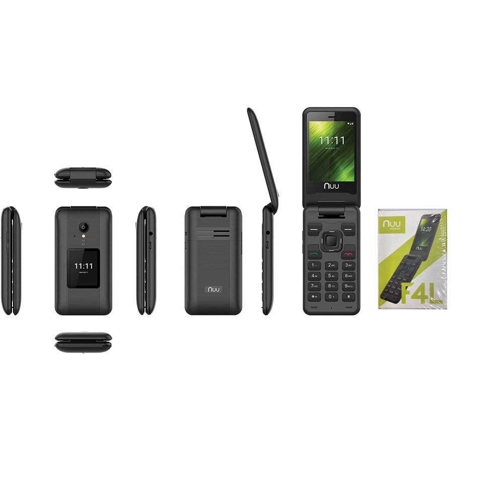 NUU Mobile F4L LTE Flip Phone Verizon CDMA + GSM Unlocked Cell Phone