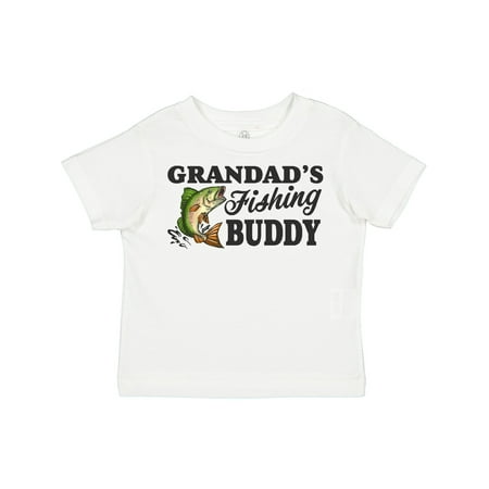 

Inktastic Grandad s Fishing Buddy Gift Toddler Boy Girl T-Shirt