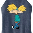 thumbnail image 3 of Hey Arnold! - Distressed Arnold - Juniors High Neck Tank Top, 3 of 5