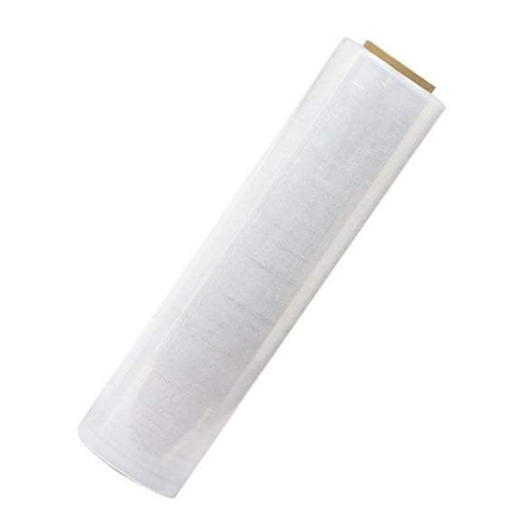 Ace Pack 18in x 1500ft 80 Gauge Heavy Duty Clear Stretch Film 800% Stretch Ability Shrink Wrap Self Adhesive Plastic Wrap for Packing and Moving Protection - 1 Roll