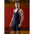 thumbnail image 3 of Matman Wrestling Singlet Men’s Boys Heavyweight Black White, 3 of 10