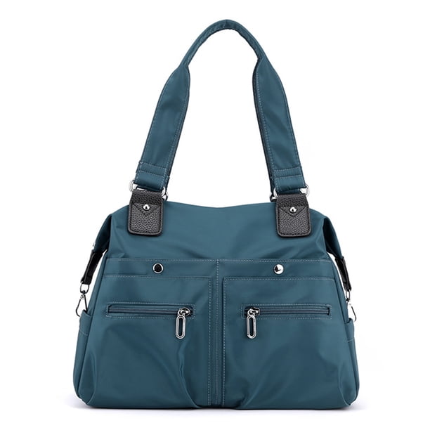 Bolsos De Hombro De Mamá Bolsas de hombro para mamá, bolso de viaje informal de gran capacidad, nailon para el trabajo (azul) Tmvgtek Para Estrenar