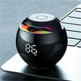 thumbnail image 3 of Wireless Bluetooth Speaker Colorful Subwoofer With Led Display Fm Radio Alarm Clock Bluetooth Hifi Card Mp3 Music Play as Gifts for Moms Grandma Women Girls, 3 of 8
