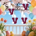thumbnail image 6 of Surpdew Easter Decor Easter Wooden Bunny Ear Letter Ornament Multicolor V, 6 of 6