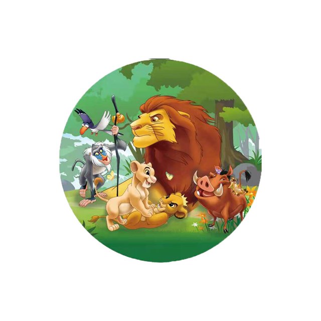 Vajilla desechable de El Rey León Simba para decoración de Fiesta Temática, plato de papel de animales de la selva, taza, servilleta, suministros de fiesta para niños