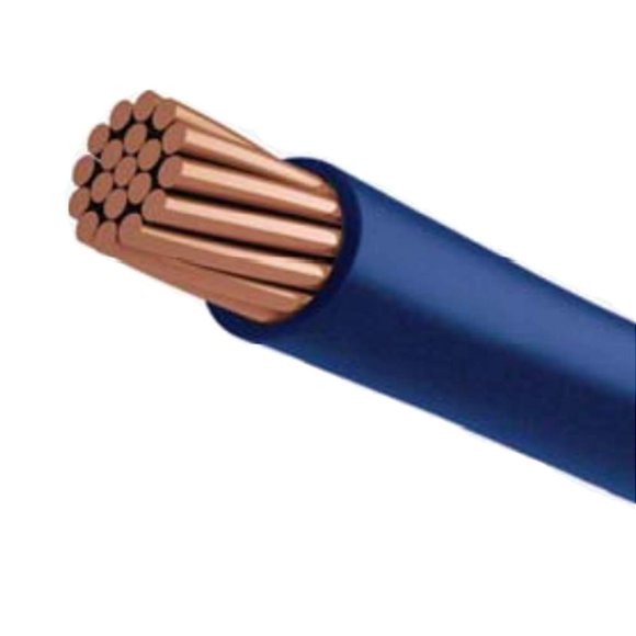 PHAT SATELLITE INTL 175ft Blue Pure Copper Grounding Cable Stranded Wire 10AWG (#10 Gauge) THHN/THWN-2 Fire Retardant PVC insulation Electrical Surge Ground Protection Earth Wire (175 feet, Blue)