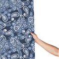 thumbnail image 3 of Shower Curtain, Paisley Pattern No.90130 Waterproof Fabric Plastic Shower Curtain, Drying Fast Bathroom Curtain with 9 Buttonholes, Ruffle Shower Curtain 60x72in, 3 of 8