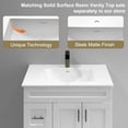 thumbnail image 3 of White Shaker Bathroom Vanity Sink Base with Drawers 36" Ready-to-Assemble Cabinet, 3 of 7