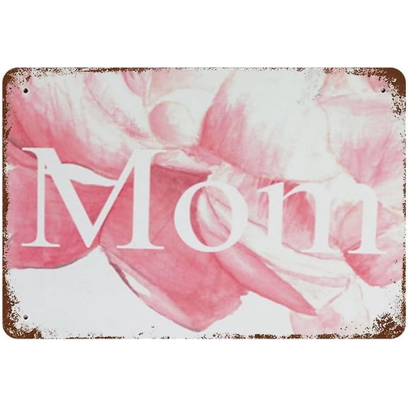 5.5x8 Inch Happy Mother'S Day Mother'S Day Vintage Sign Floral Metal Signs Mother'S Birthday Gift Wall Decor For Home Bedroom Kitchen Garden Office Indoor Outdoor House Gifts From Daughter Son