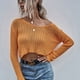 thumbnail image 4 of Jersey De Punto Fino Para Mujer, Jersey Con Cuello En V Elegante E Informal Con Hombros Caídos, Línea De Ajuste Para Mujer Para El Hogar ANGGREK Otros, 4 of 8