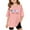 Pink, variant on Wangmeiwg Children Kids Girls Short Sleeve T Shirts Kids Summer Oversized Tops Casual Crewneck Basic Tees Short Pajamas
