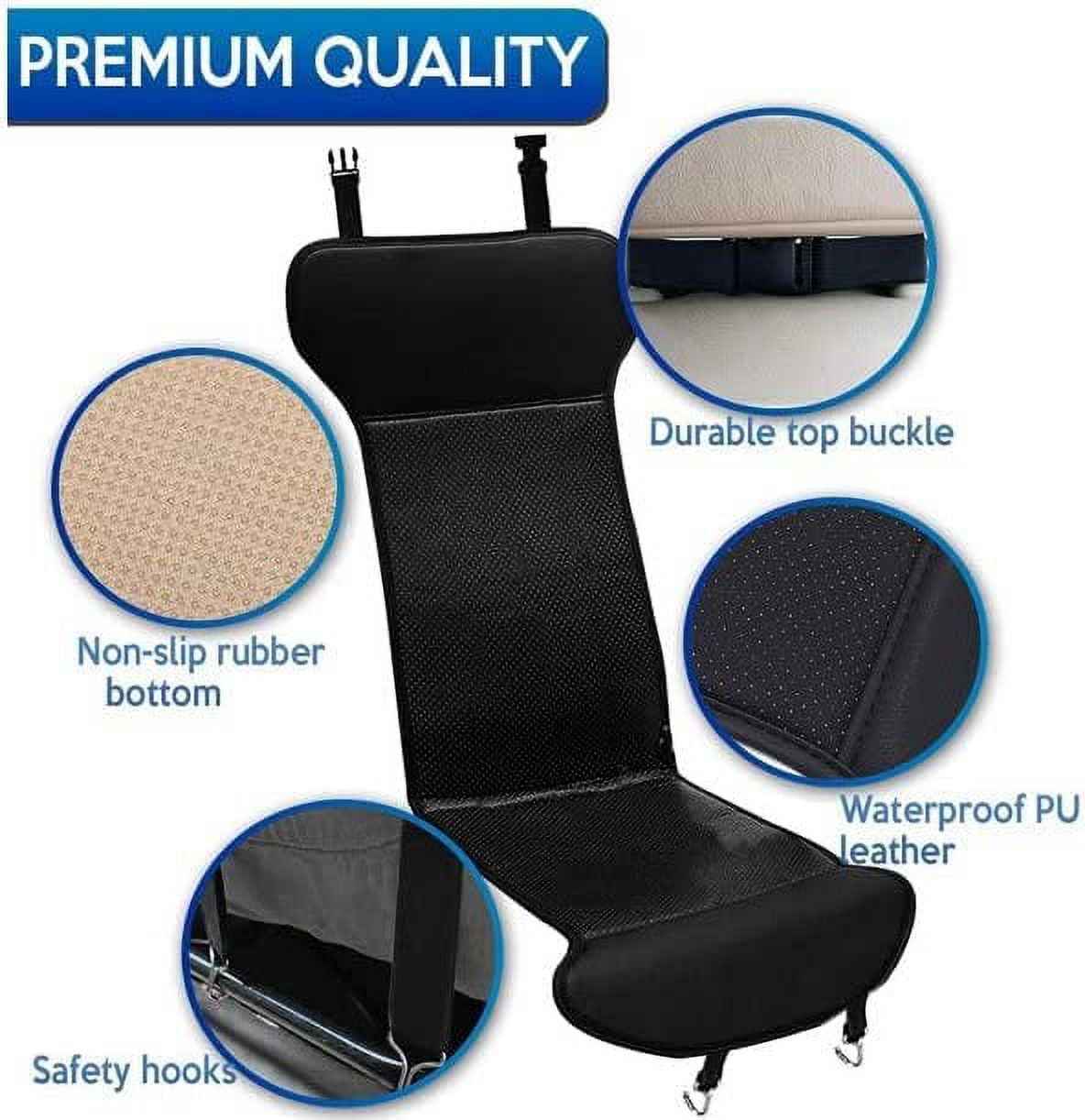 Zone Tech Car Travel Seat Cover Cushion Premium Quality Classic Black  Automotive Comfortable Seat Cushion Perfect for Cold Weather and Winter  Driving