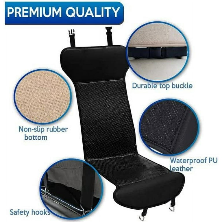 Zone Tech Wood Beaded Seat Cushion - Black Premium Quality Car