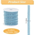 thumbnail image 4 of 32Yards Braid Trim for Sewing 3/8inch Polyester Lace Trim Fringe Trim Fabric Gimp Braid Trim Ribbon Roll for Upholstery Costume Curtain DIY Crafts Jewelry Making, 4 of 7