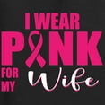 thumbnail image 6 of Wild Bobby Breast Cancer Awareness I Wear Pink for My Wife Front and Back Women Tee, Black, Small, 6 of 6