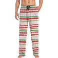 thumbnail image 4 of HPINK-T Mens Sleep Pajama Pants Set Bottoms Christmas Snowman Brown Fleece Lounge Sleepwear PJs S, 4 of 7