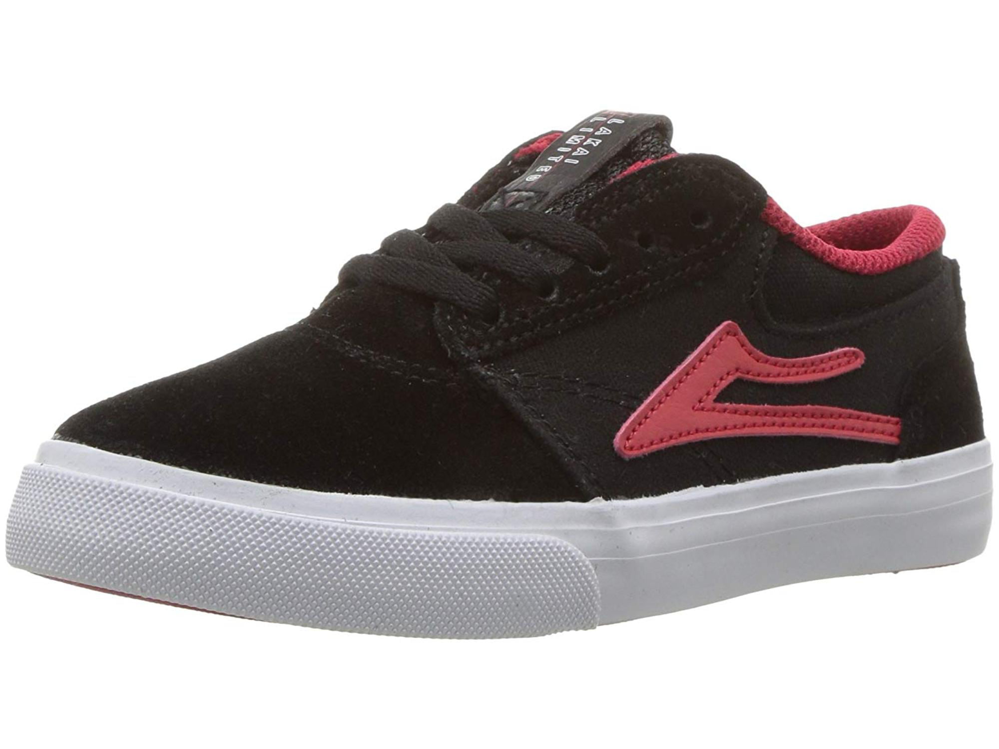 Lakai Kids' Griffin Skate Shoe, Black 