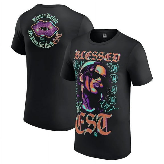 Men's Black Bianca Belair Blessed To Be The EST T-Shirt