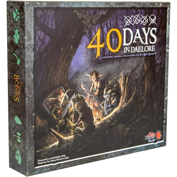 Chip Theory Games Too Many Bones: 40 Days in Daelore Dice-Builder Roleplaying Game Expansion Strategic Fantasy RPG Game Accessories for Ages 14 and Up 1-4 Players