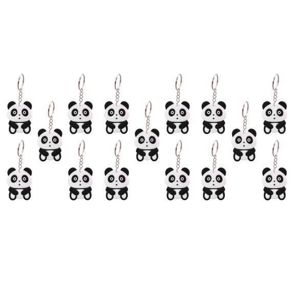 CRILSTYLEO 30Ud Llaveros De Panda En Cartoon Colgante Para Y Bolsos