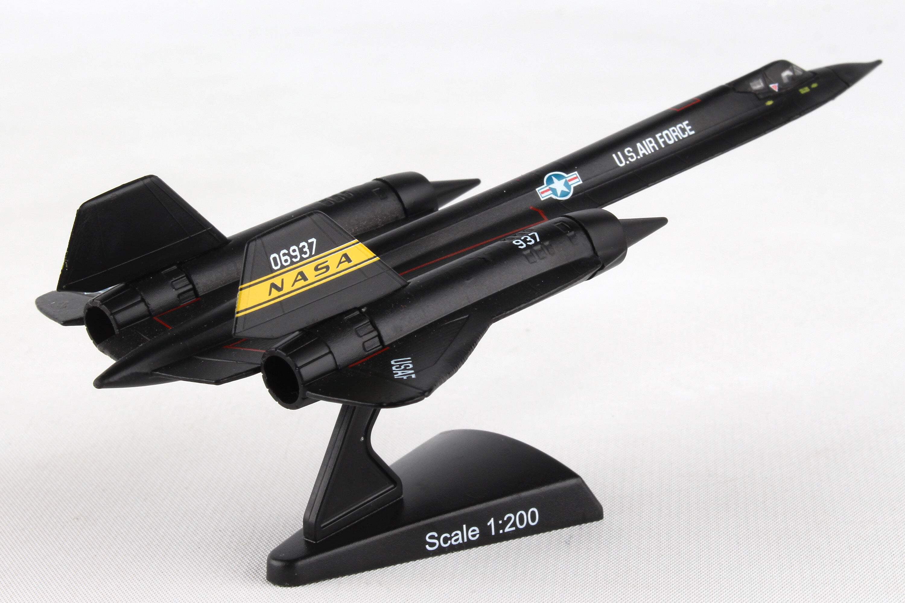 Lockheed YF-12 SR-71 Blackbird Aircraft "NASA" United States Air Force 1/200 Diecast Model Airplane by Postage Stamp