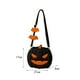 thumbnail image 4 of Bolso de hombro para mujer, duradero, con forma de calabaza, ideal para Halloween, para teléfono y viajes. negro divertido, 4 of 9