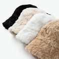 thumbnail image 2 of TOPTIE Fuzzy Bucket Hat for Women, Winter Warm Faux Fur Fluffy Bucket Hat, Fisherman Beanie-Beige, 2 of 7