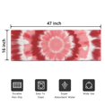 thumbnail image 5 of Red White Tie Dye Mandala Pattern Door Rugs,Washable Non Slip Door Mats Indoor,Decorative Door Mats,Entry Mat Indoor for Entrance,Bedroom,Kitchen,Bathroom,16"x47", 5 of 6