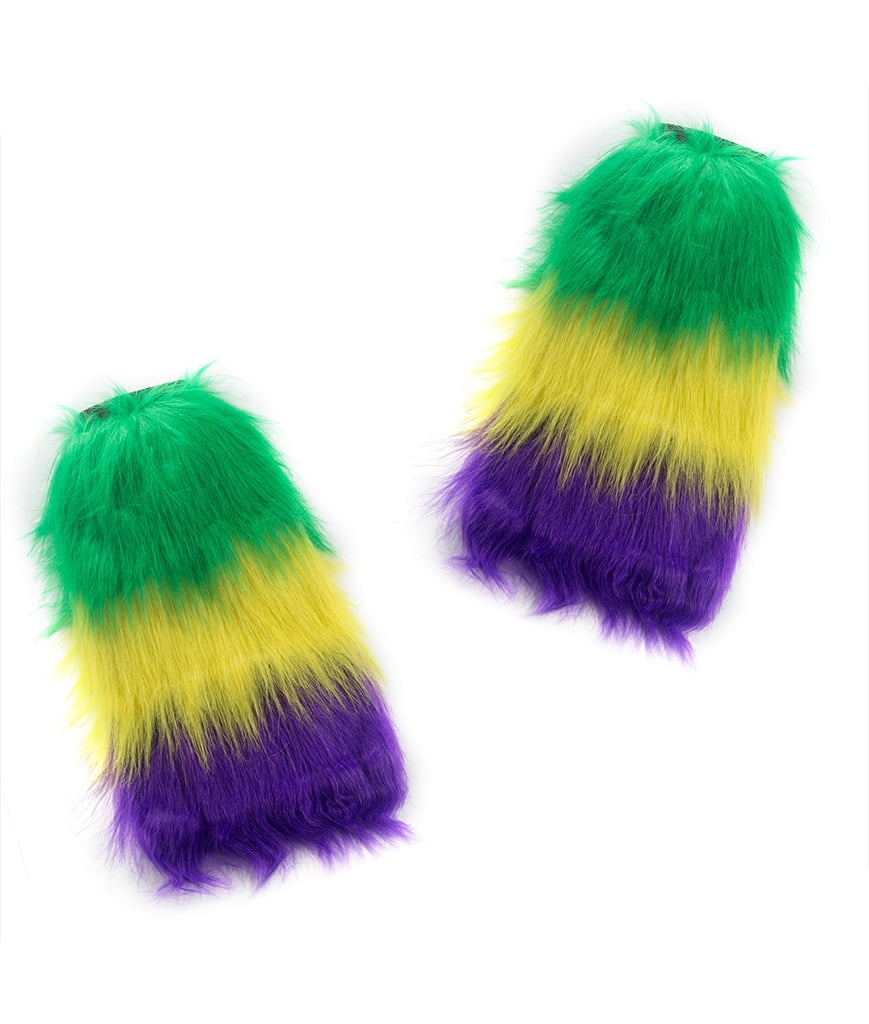 Mardi Gras Furry Leg Warmers - Walmart.com - Walmart.com