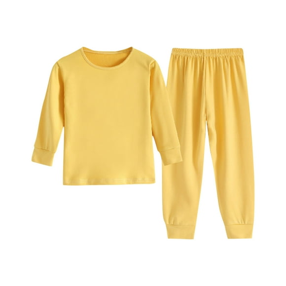 zyoiszvq Kid Boy Pajamas Sets for Fall - 2 Piece Long Sleeve Top Full Length Pant Sets,3-9Y