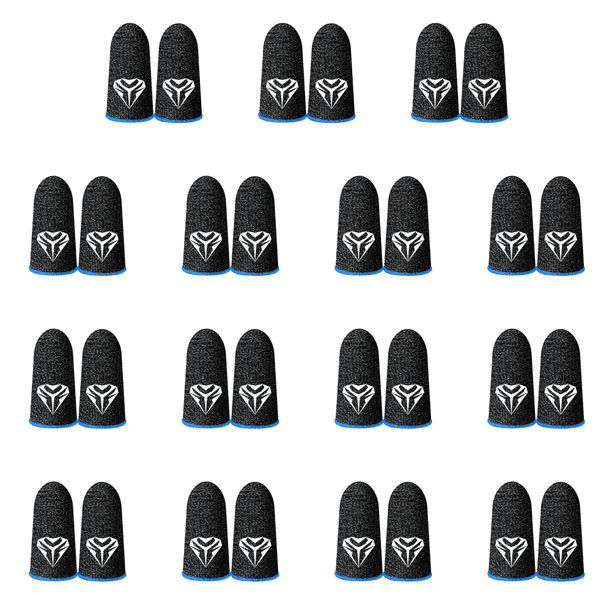 Finger 1 par de fundas para PUBG Transpirable a prueba de sudor Fingertip Cover Blue