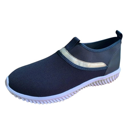 

Larisalt Slip On Sneakers Women Womens Canvas Sneakers Low Top Lace Up Canvas Shoes Fashion Comfortable Blue