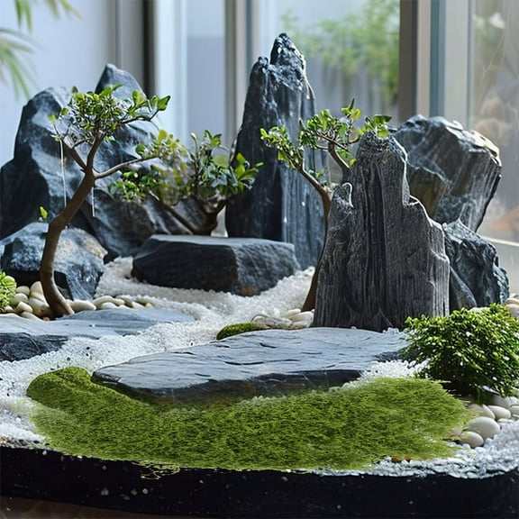 WHAMVOX Artificial Moss for Decoration Outdoor Planters Light Green