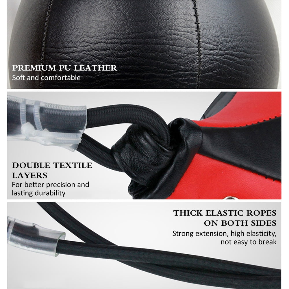 Boxing Speed Ball PU Leather MMA Muay Thai Training Striking Bag