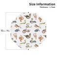 thumbnail image 3 of Pofeuu Snake Print Leather Coasters Set of 6, Round Cups Mugs Mat Pad for Home Kitchen Heat Resistant Drink Coasters,Octagon, 3 of 7